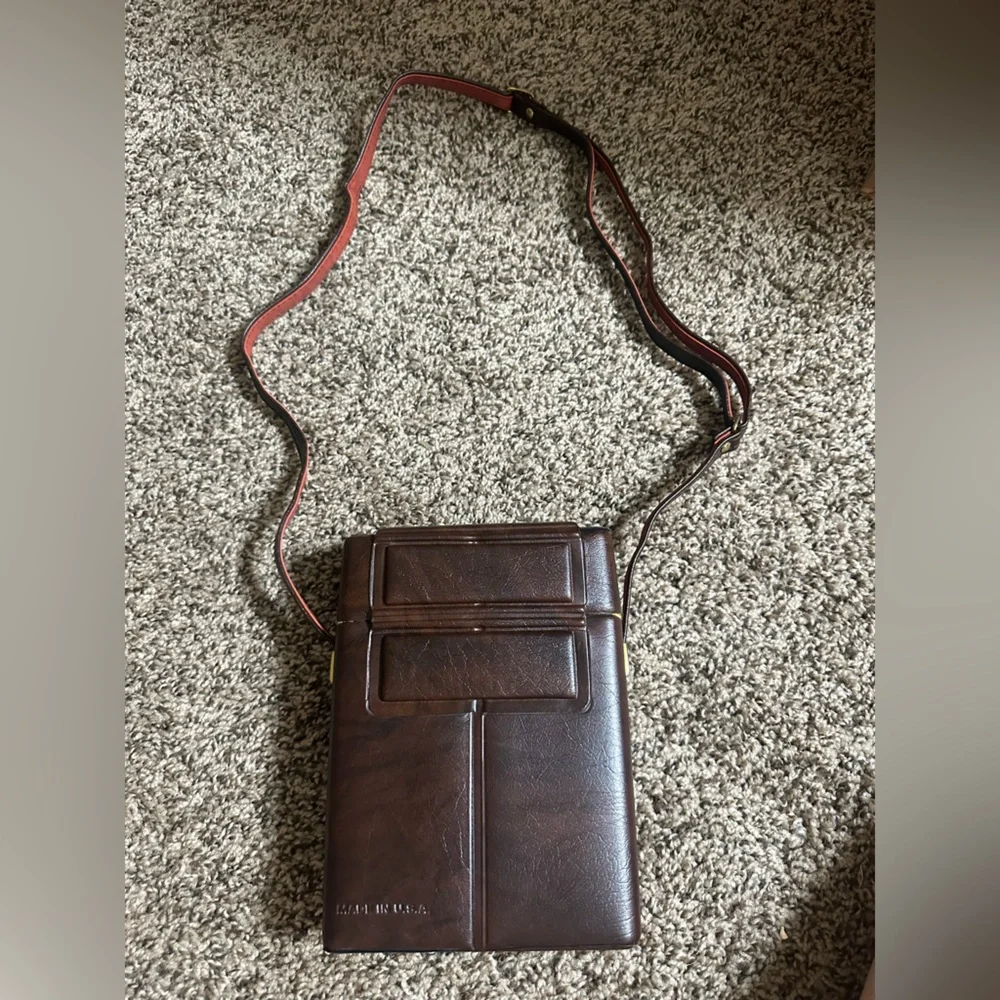 VTG Kodak Brown Leather Camera Bag